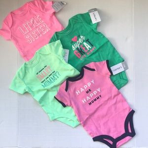 LOT Graphic Onsie Bundle NWT